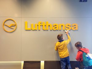 Lufthansa con bambini